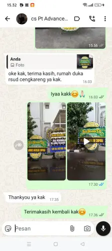 Testimonial Papan Bunga Pernikahan bojongmanggu