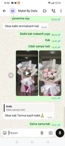 Testimonial Buket Bunga bojongmanggu